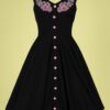 50s Lucy Mid Dress in Black