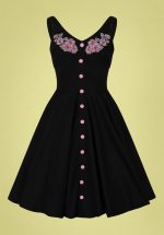 50s Lucy Mid Dress in Black