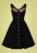 50s Lucy Mid Dress in Black