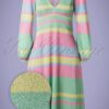 70s Mama Mia Glitter Dress in Multi