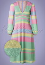 70s Mama Mia Glitter Dress in Multi