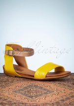 70s Alanis Sandals in Yellow