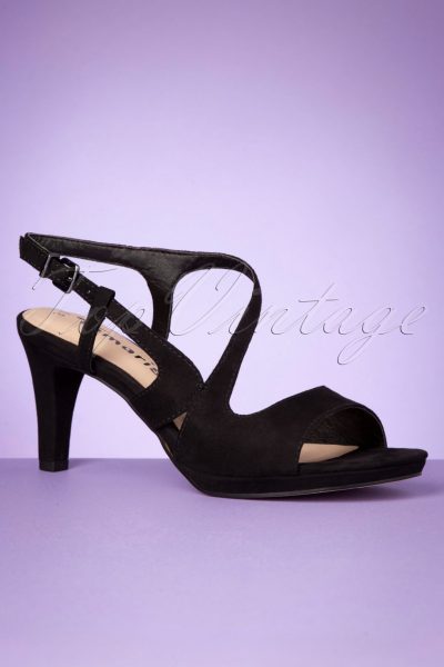 50s Suzie Sandalettes in Black