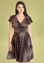 50s Eartha Dress in Leopard