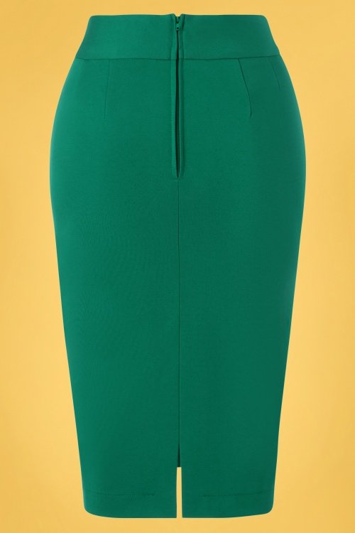50s Classic Pencil Skirt in Emerald Green | Vintagechick.net