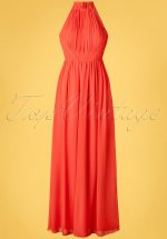 50s Lillian Maxi Dress in Salsa Red