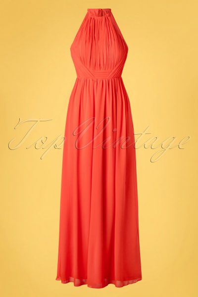 50s Lillian Maxi Dress in Salsa Red