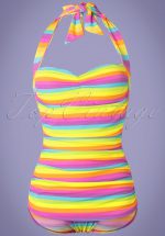 50s Iris Frock One Piece Swimsuit in Multi