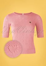 60s Logo Roundneck Pully in Great Graphic Rose