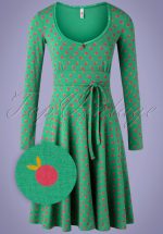 60s Ode To The Woods Dress in Apple Picking Green