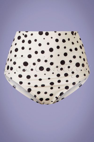 50s Dotted Bikini Pants in Ivory