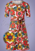 60s Caravan Of Love Dress in Shower Flower Multi