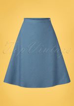 60s A-line Skirt in Light Denim