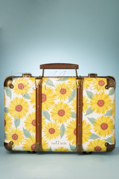 60s Sunflower Suitcase