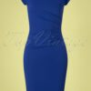 50s Serenity Pencil Dress in Royal Blue