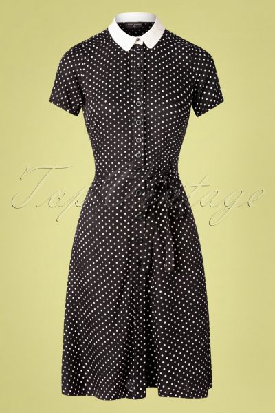 40s Italian Dress in Black