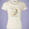50s Floral Lady T-Shirt in White