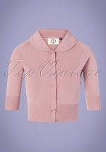 40s April Bow Cardigan in Lilac
