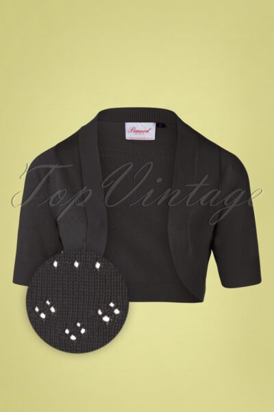 50s You Are My Sunshine Bolero in Black