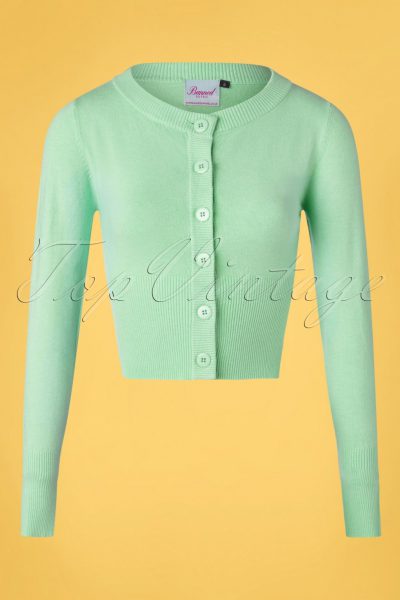 50s Dolly Cardigan in Mint Green