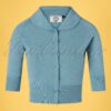 40s April Bow Cardigan in Baby Blue