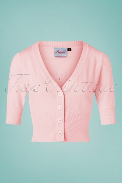 50s July Cardigan in Baby Pink
