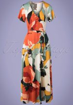 70s Hannah Huge Flower Dress in Multi