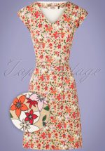60s A Womans Love Dress in Beige