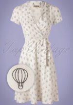 60s Cynthia Balloon Dress in Ivory