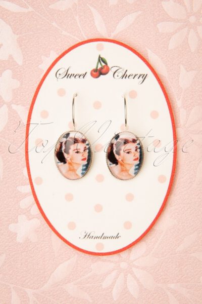 50s Audrey Portrait Drop Earrings