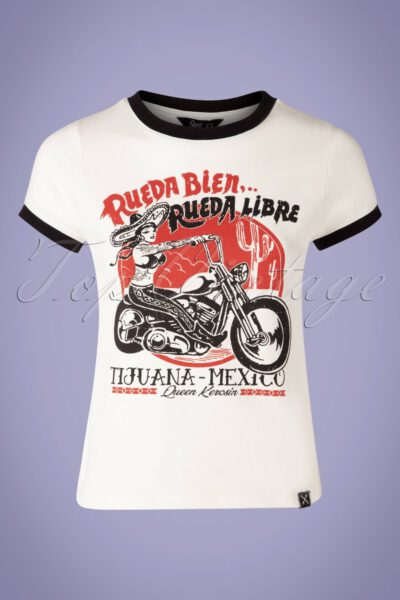 50s Rueda Bien T-Shirt in Off White