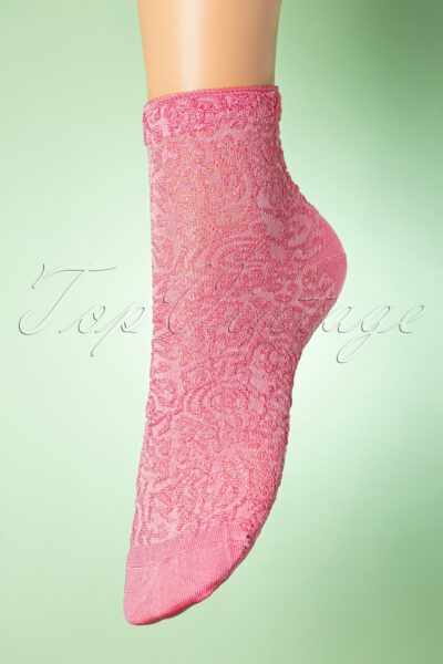 50s Hayley Socks in Rose Pink