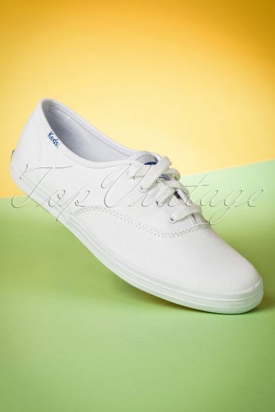 50s Champion Core Text Sneakers in White