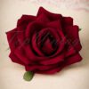 50s Bernie Rose Hair Clip in Dark Red