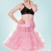 50s Retro Chiffon Petticoat in Bubblegum Pink
