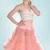 50s Retro Chiffon Petticoat in Coral