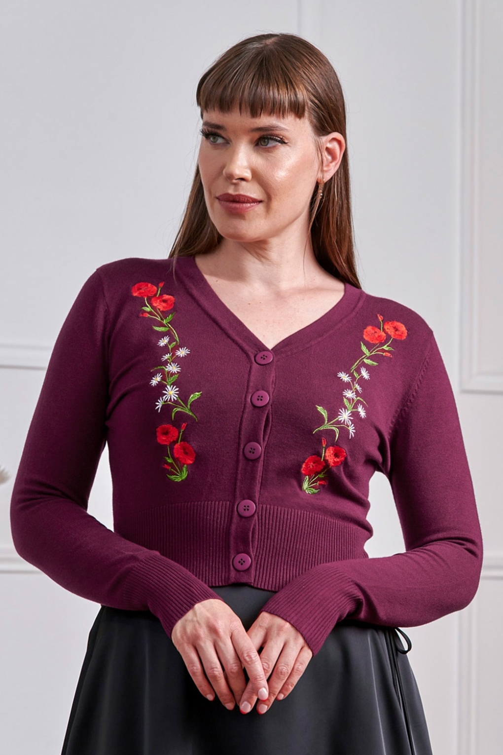 281366-Banned-54926-Cardigan-Burgundy-Floral-Embroidery-250627-001W-full