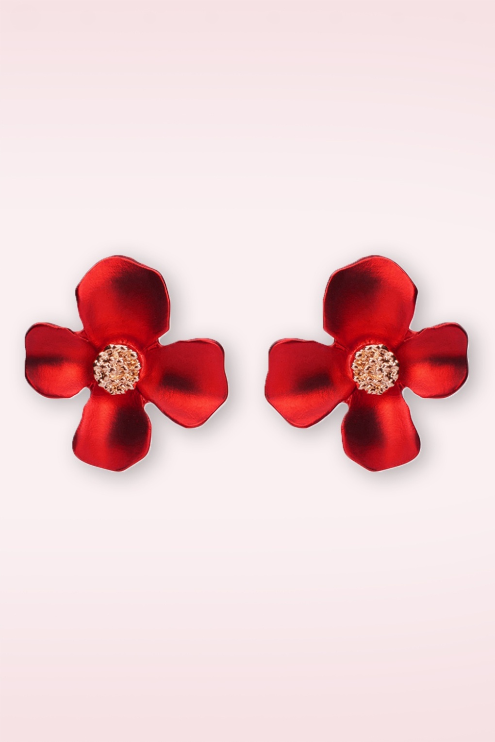 282082-Lovely-55619-Red-Flower-Earrings-002W-full