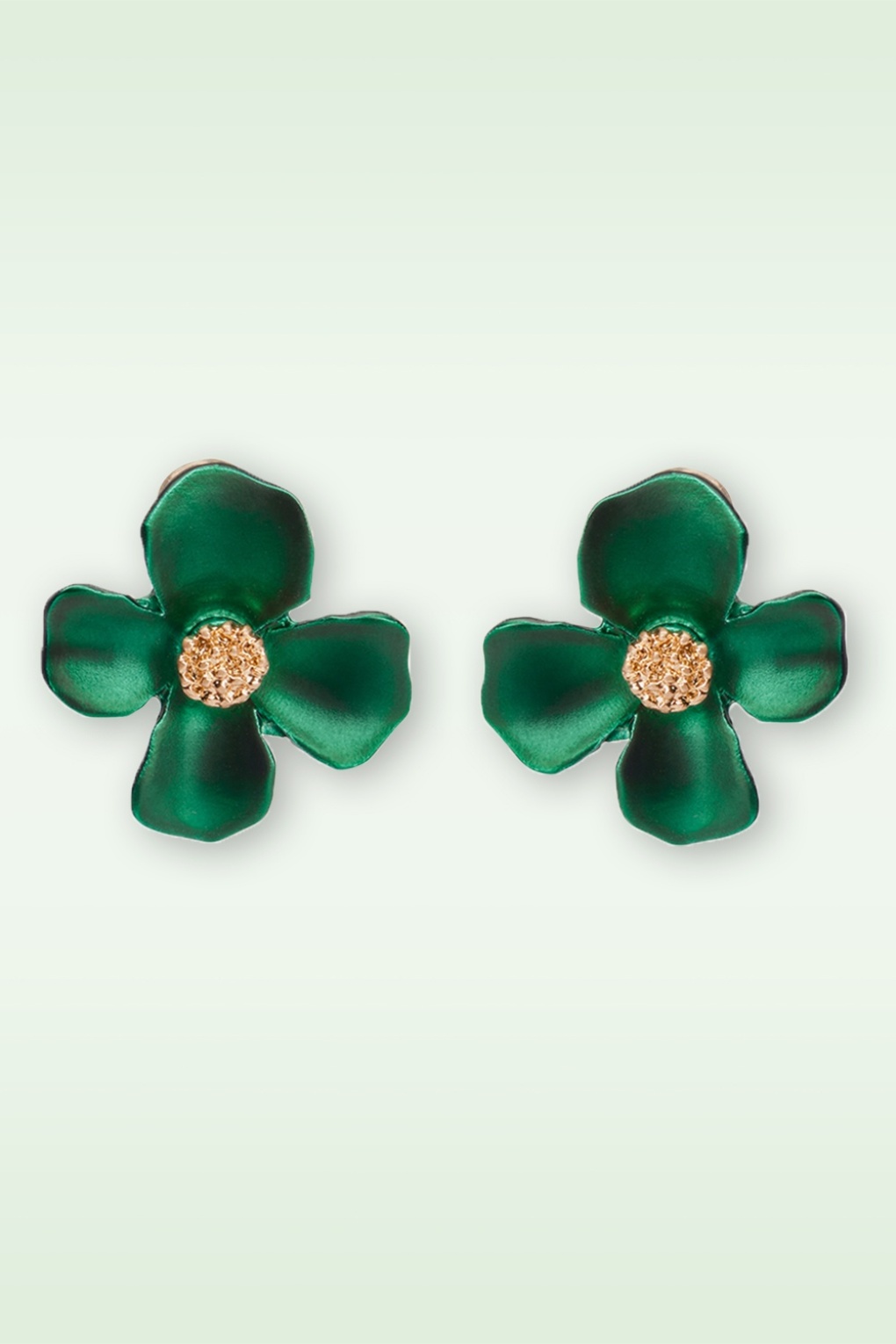 282085-Lovet-Co-55620-Green-Flower-Earrings-002W-full