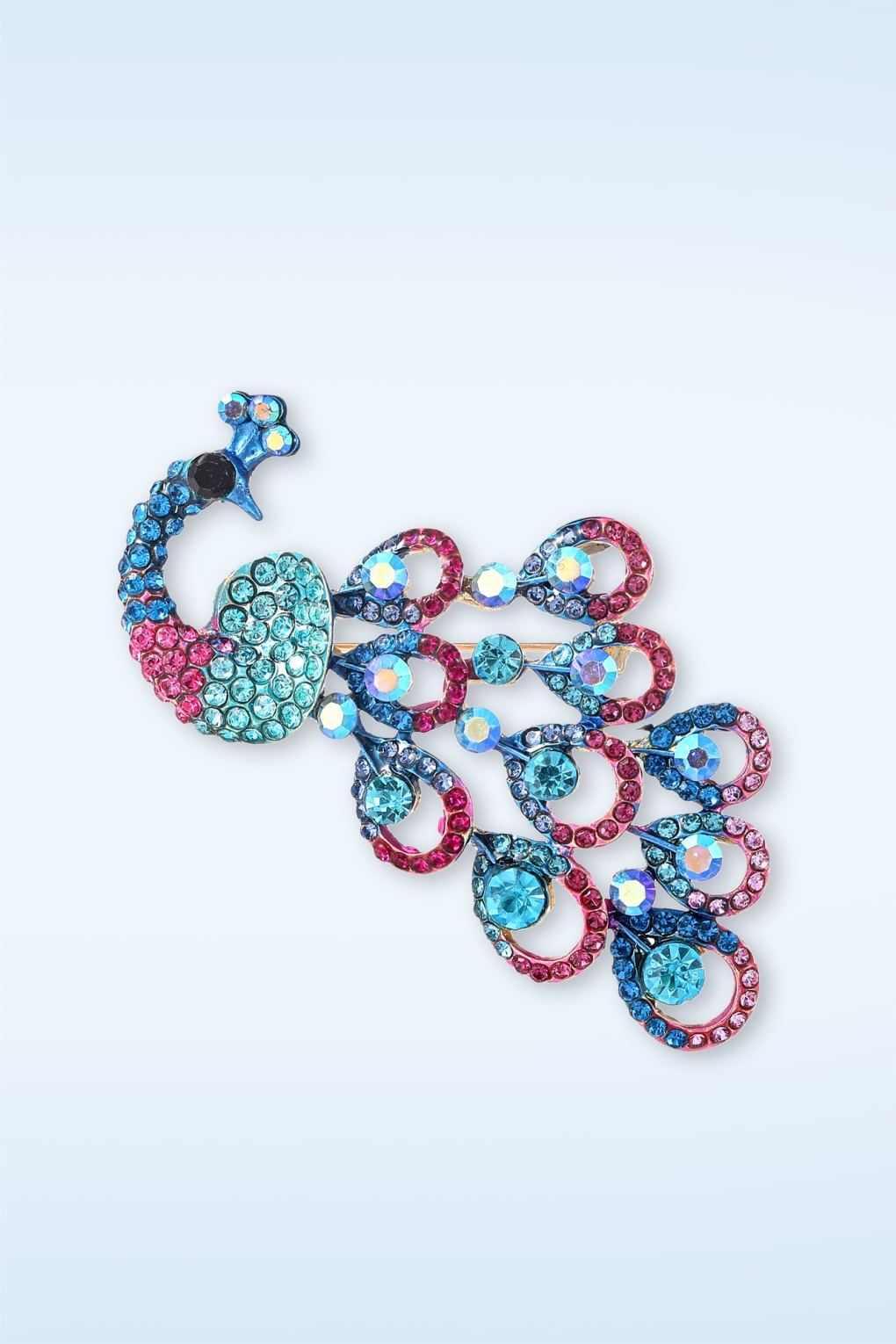 284944-Day-And-Eve-56104-Sparkly-Peacock-Brooch-Blue-260128-020LW-full