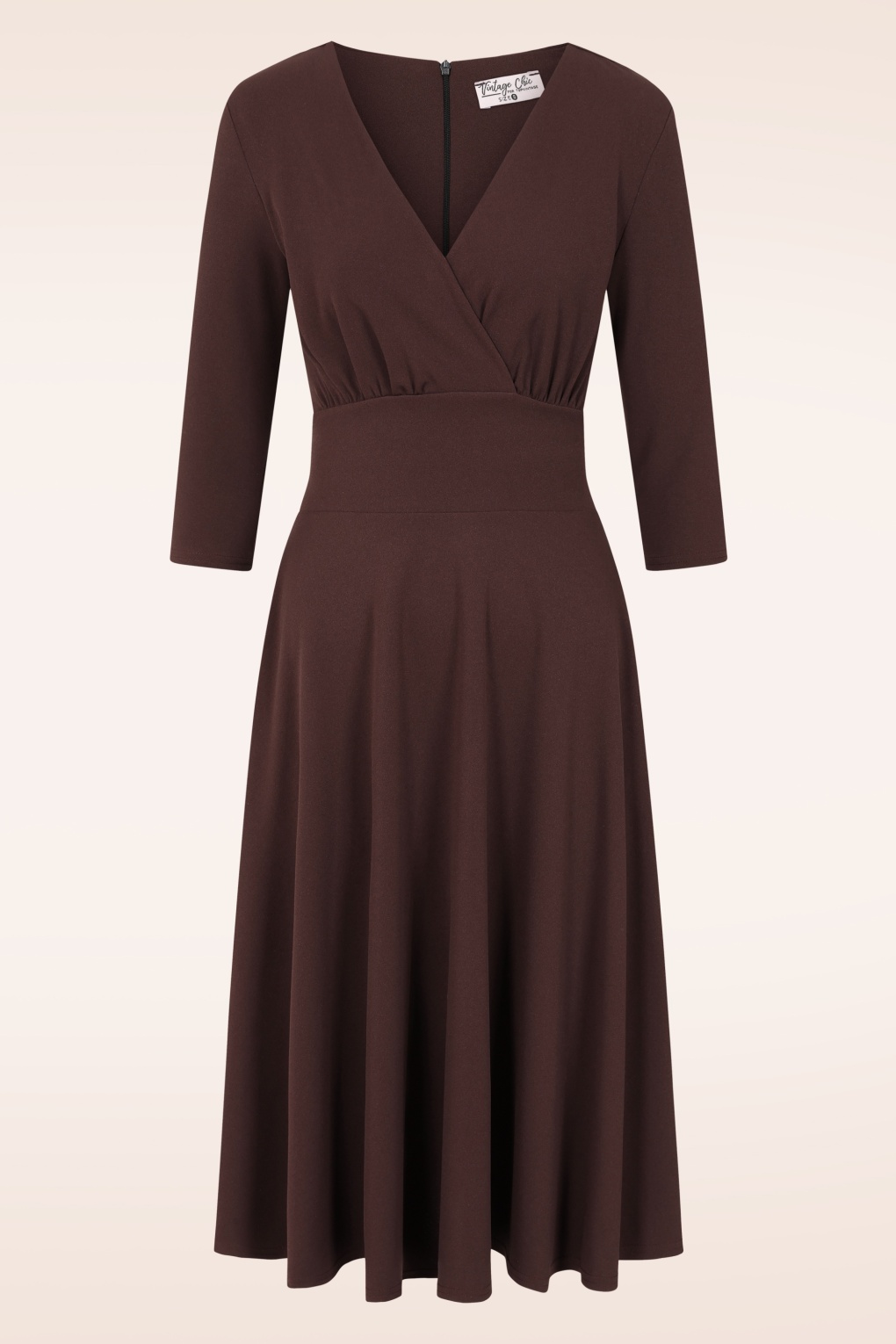 279112-Vintage-Chic-54621-Dress-Semi-Swing-Chocolate-Brown-250829-002W-full