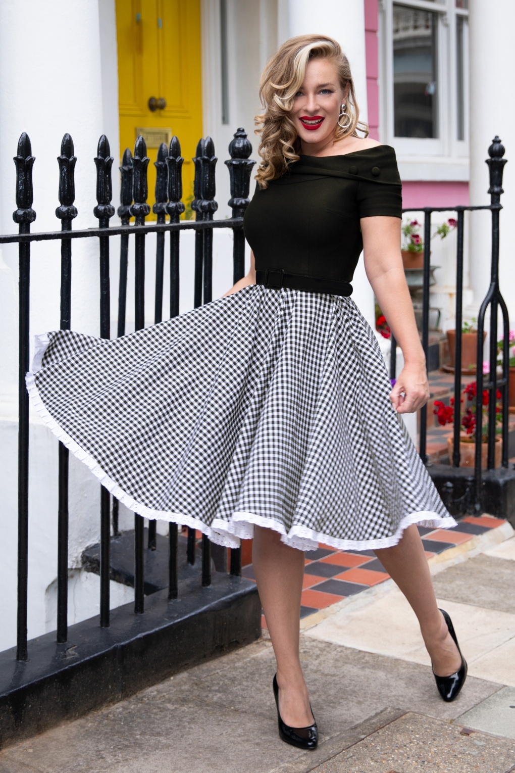 276879-Glamour-Bunny-41603-Swingdress-Swingdress-Check-Black-230626-040M-kopie-full