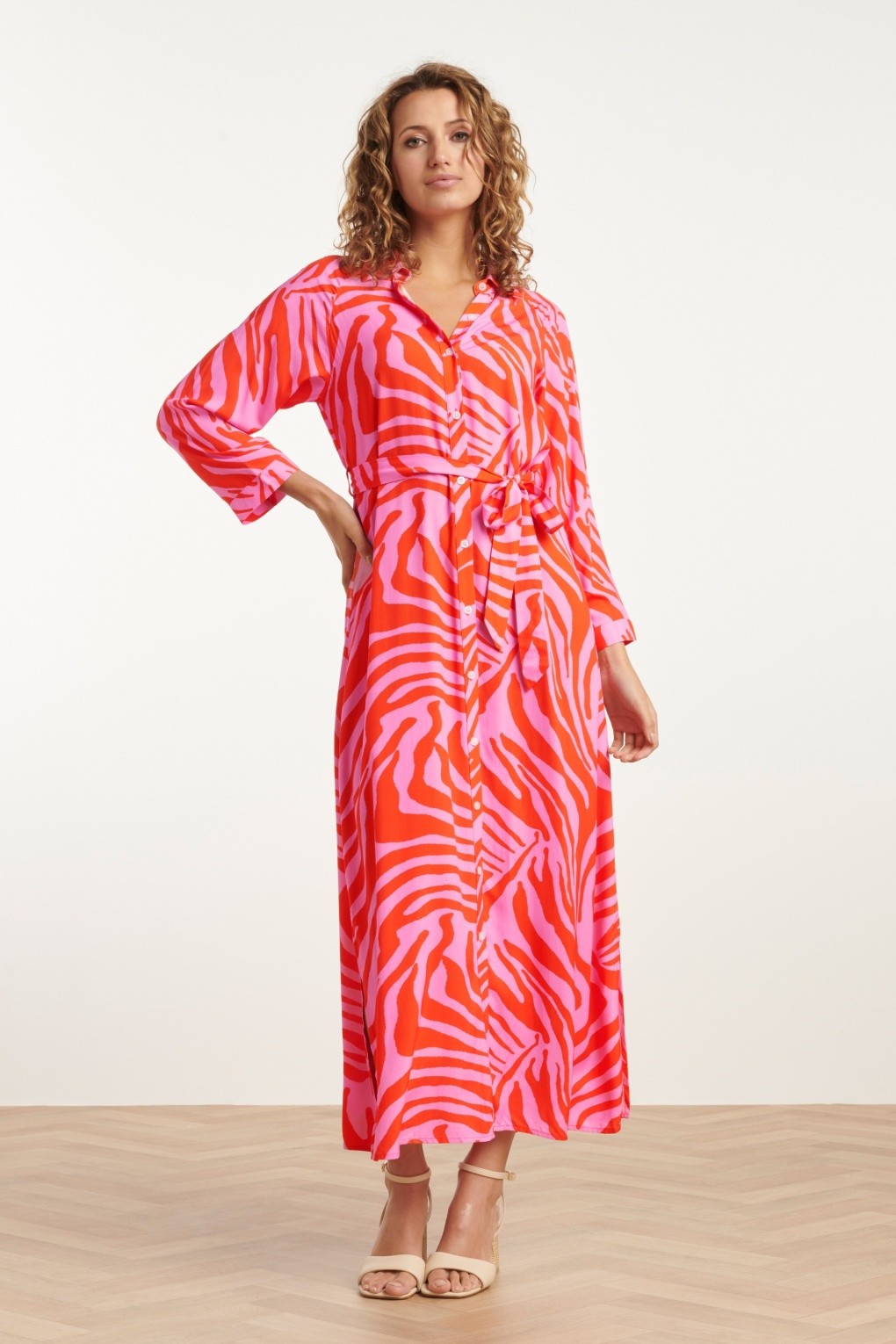 274118-Smashed-Lemon-52954-Dress-Maxi-Zebra-Print-Pink-Orange-240529-001W-full