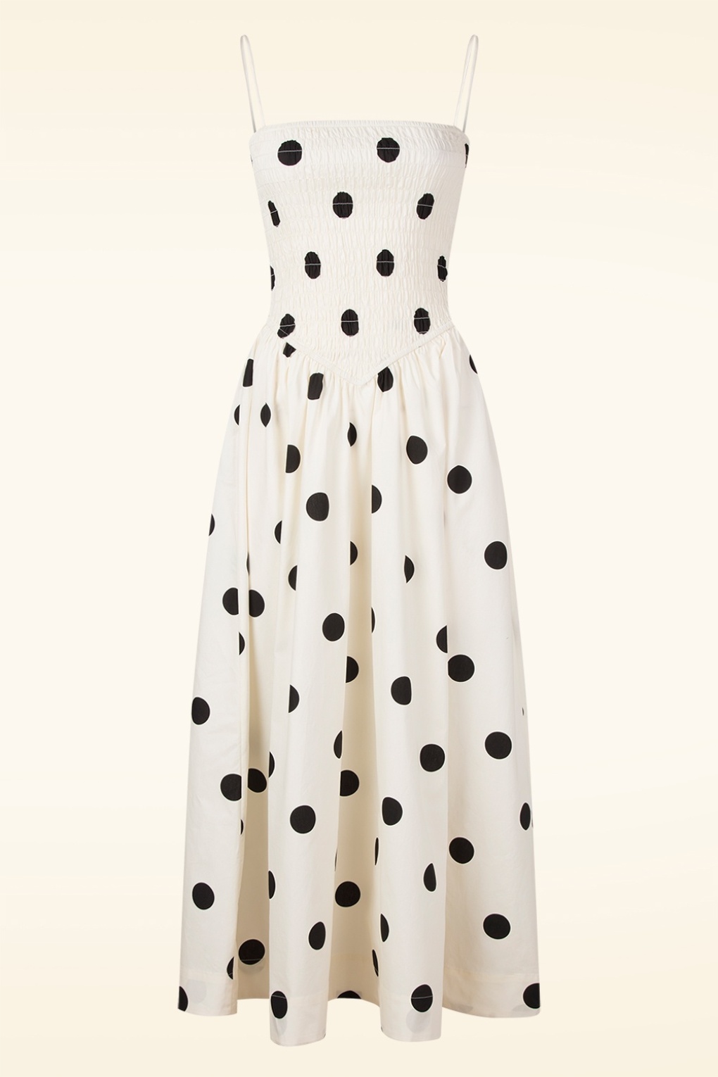 288619-Glamorous-55930-Dress-Polka-Cream-Maxi-260402-001W-full