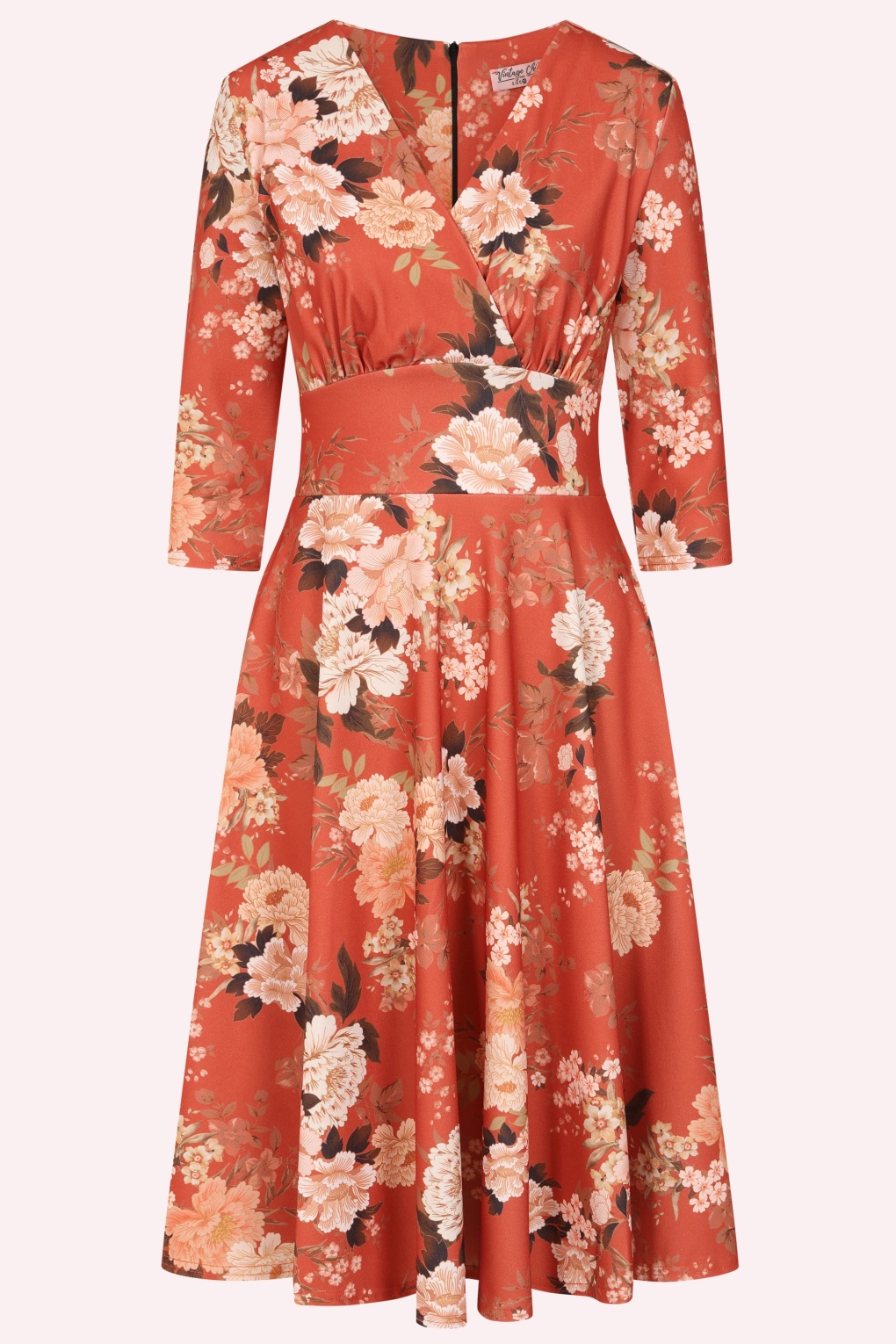 290738-Vintage-Chic-57422-Caroline-Oriental-Floral-Swing-Dress-Orange-260721-001-full